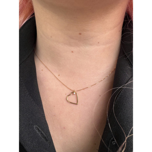 COLLAR ORO AMARILLO 18KT CORAZÓN
