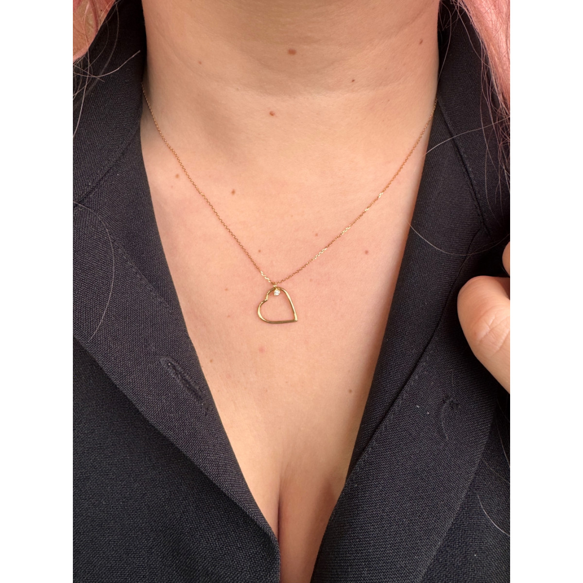 COLLAR ORO AMARILLO 18KT CORAZÓN