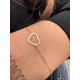 PULSERA ORO AMARILLO 18KT CORAZÓN