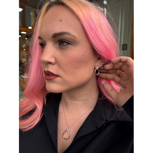 PENDIENTES AURA PLATA