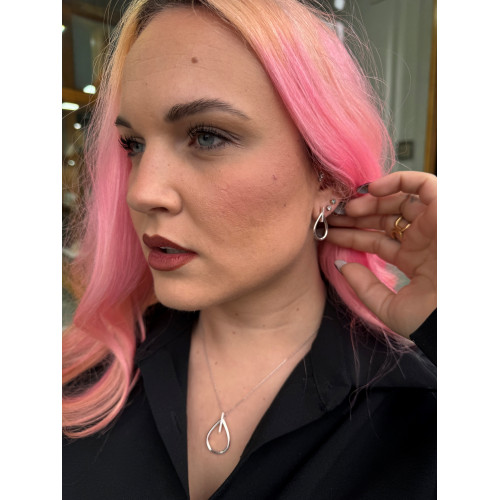 PENDIENTES AURA PLATA