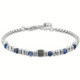PULSERA DE ACERO SODALITA AZUL