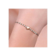 PULSERA DE MUJER DE ACERO IP ORO Y PERLAS BLANCAS CON CORAZÓN DE ROSAS