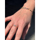 ANILLO ORO Y CIRCONITA DOBLE CARRIL
