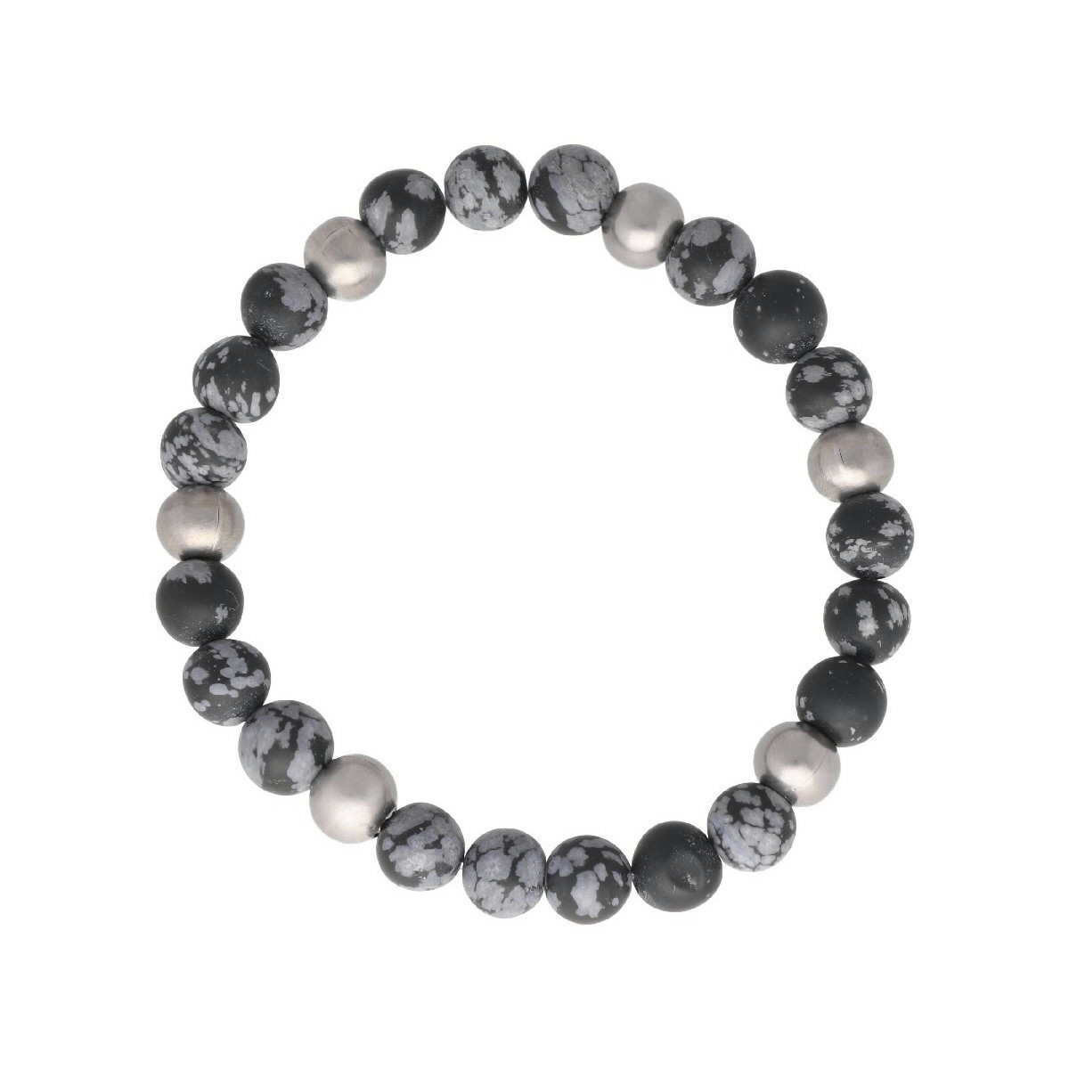 Pulsera Brisa Marina acero y piedras naturales