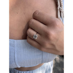 Anillo Azura oro blanco