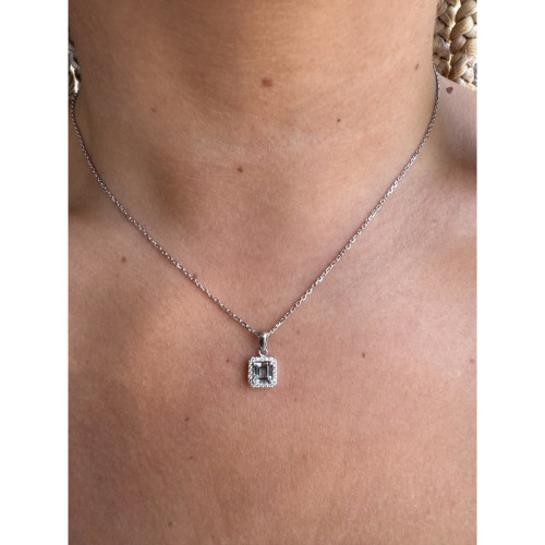Collar Azura oro blanco
