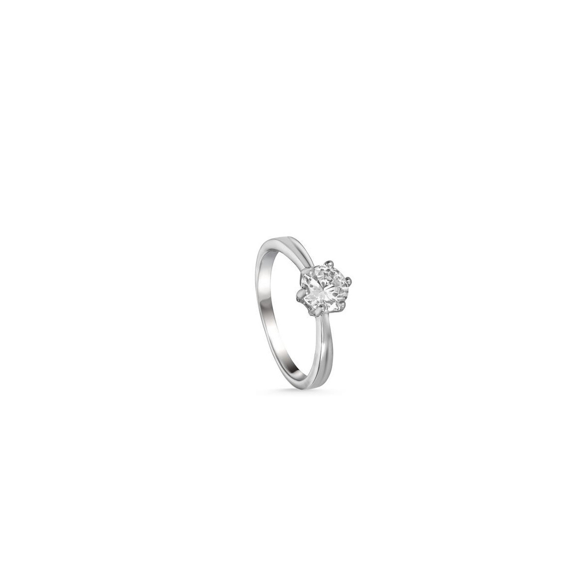 Anillo de plata diseño de cuarzo adamantino grueso