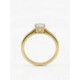 Anillo Oro Amarillo 18kt y diamante natural de 0,30 quilates