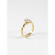Anillo Solitario de Oro Amarillo de 18kt con Diamante Central Creado de 0,70 Quilates