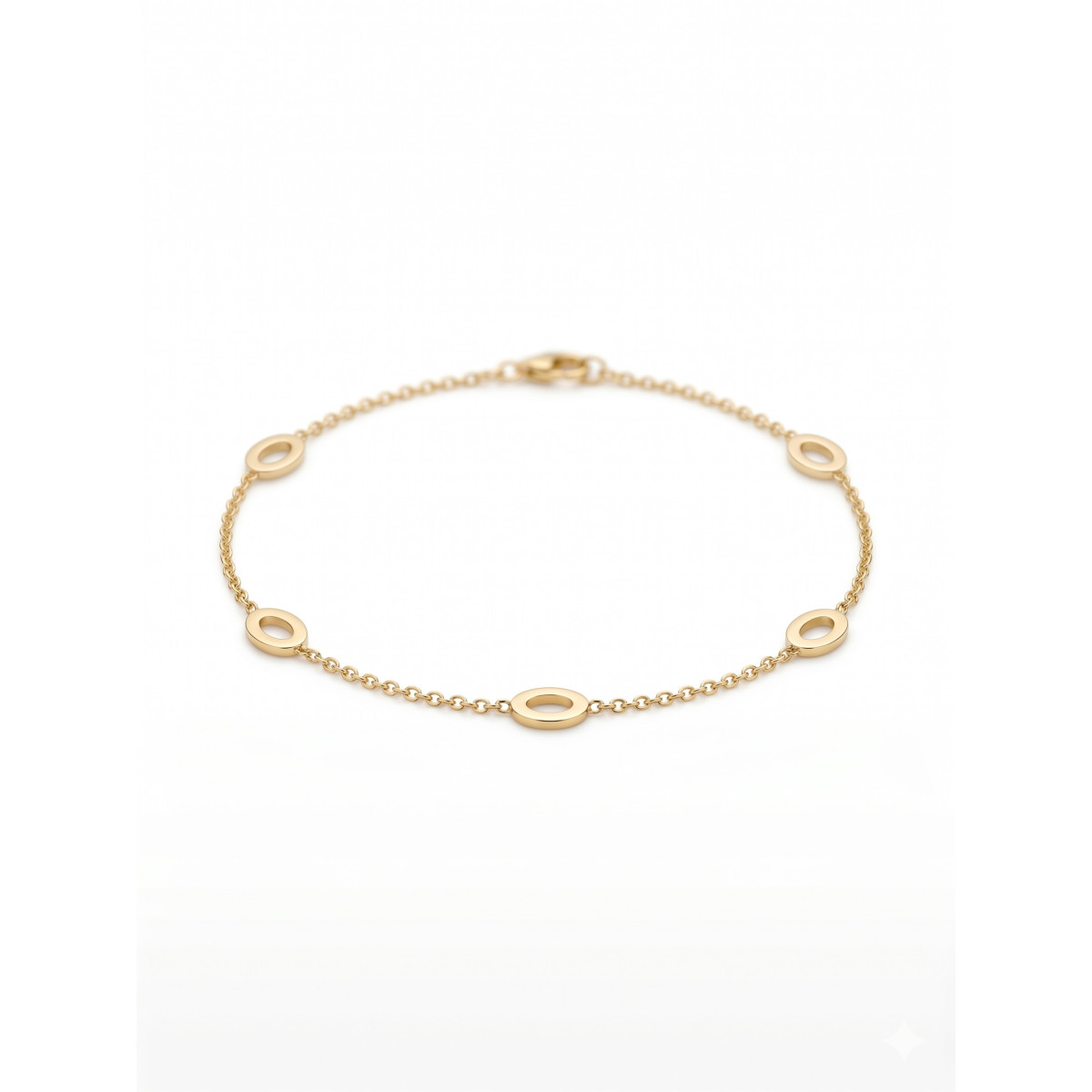 Pulsera Aros Minimal en oro amarillo de 9kt