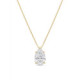 Collar Solitario Gota de Luz - Oro 9kt y diamante de laboratorio