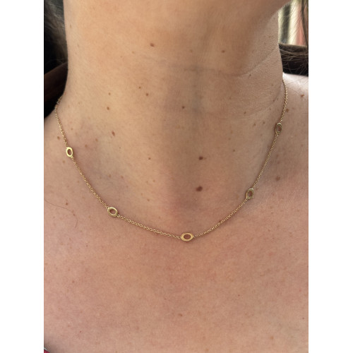 Gargantilla Aros Minimal en oro amarillo de 9kt