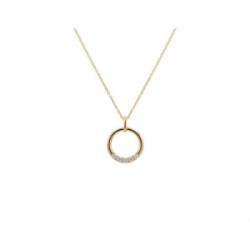 Gargantilla Círculo de Luz en oro amarillo 18kt y diamantes