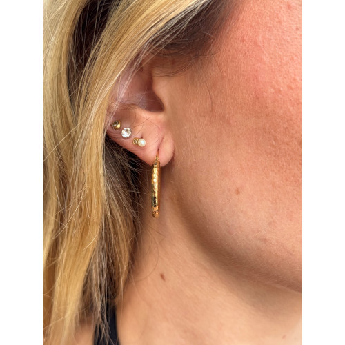 Pendientes Éclat Martelé 18K
