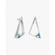 Pendientes prisma azul