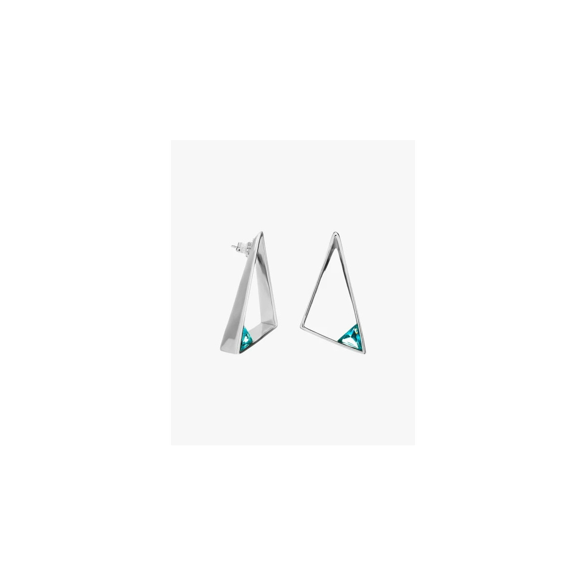 Pendientes prisma azul