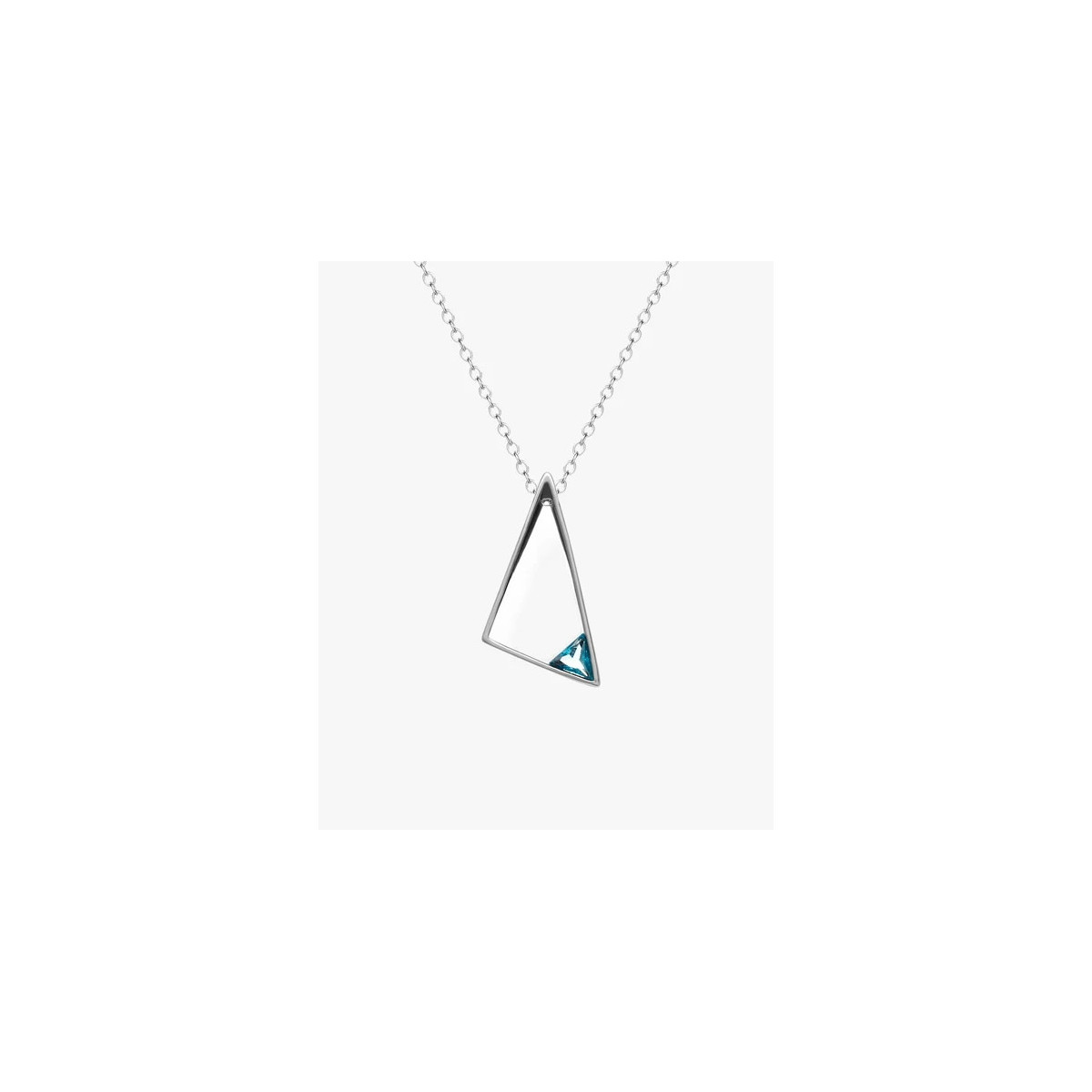 Collar prisma azul