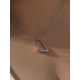 Collar prisma azul