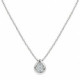 Collar de Oro Blanco 18kt con 9 Diamantes Naturales de 0,07 ct