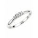 Anillo Trilogy de Oro Blanco 18kt con Diamantes de 0,08 ct Anillo Trilogy de Oro Blanco 18kt con Diamantes de 0,08 ct