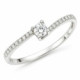 Anillo de Oro Blanco 18kt con Circonitas – Diseño Asimétrico