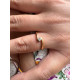 Anillo de Oro Amarillo de 18kt con Diamante Natural de 0,10 ct