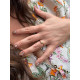 Anillo de Oro Amarillo de 18kt con Diamante Natural de 0,10 ct