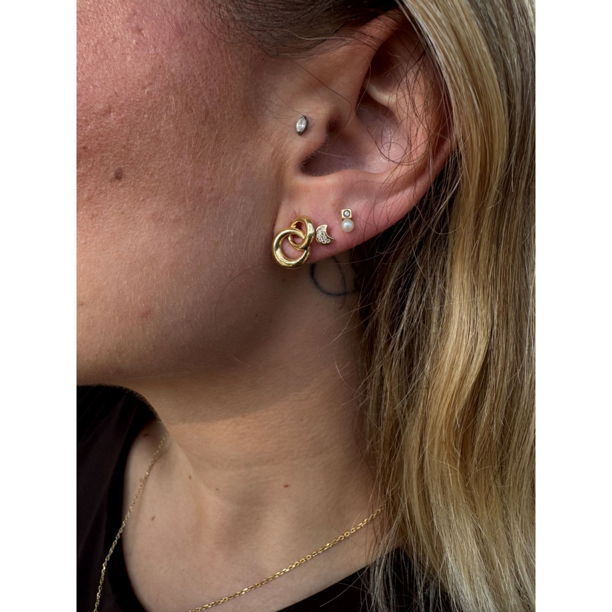 Pendientes ENLACE – Oro Amarillo 18kt