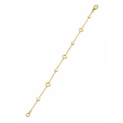 Pulsera de Oro Amarillo de 18kt con Rombos