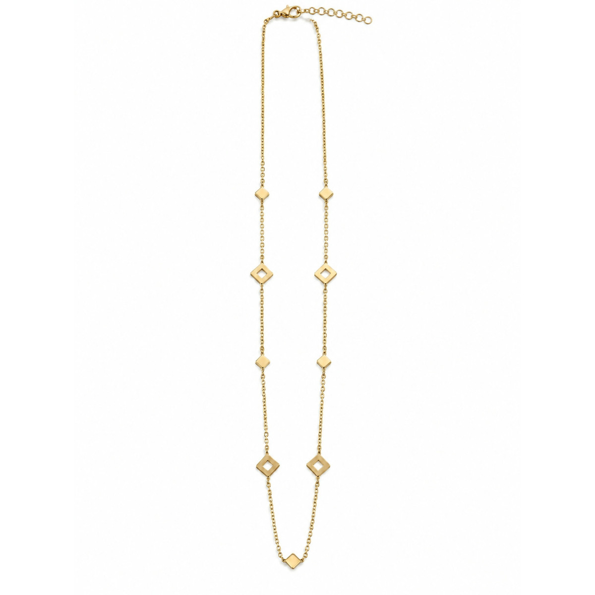Gargantilla de Oro Amarillo de 18kt con Rombos
