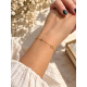 Pulsera de Oro Amarillo de 18kt con Rombos