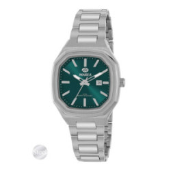 Reloj Marea Urban Steel Verde Esmeralda – Acero Plateado