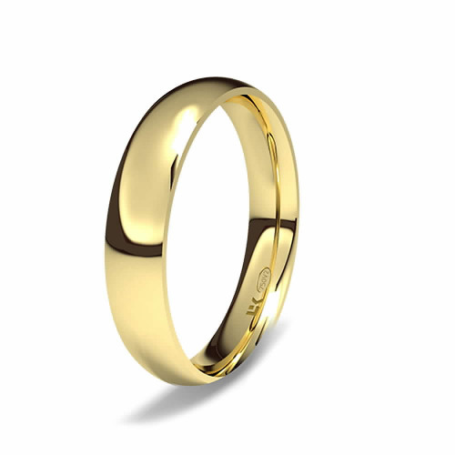 Alianza de oro amarillo almendrada maximal