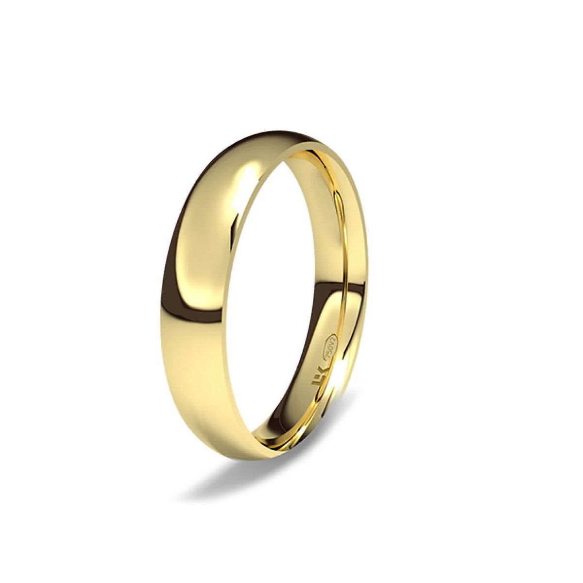Alianza de oro amarillo almendrada maximal