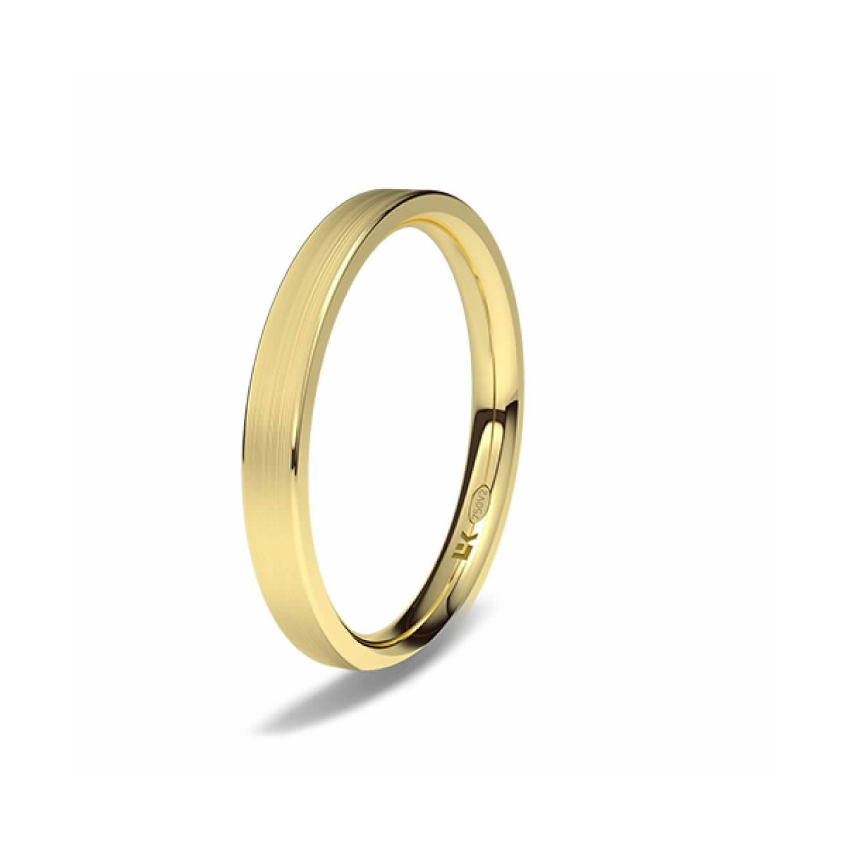 Alianza de oro amarillo confort minimal