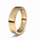 Alianza de oro rojo 18K forma rectangular vacia estandar