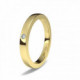 Alianza de oro amarillo 18K forma cuadrada