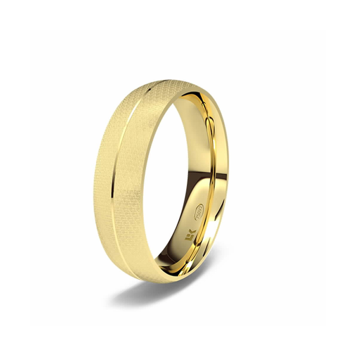 Alianza de oro amarillo almendrada Tui