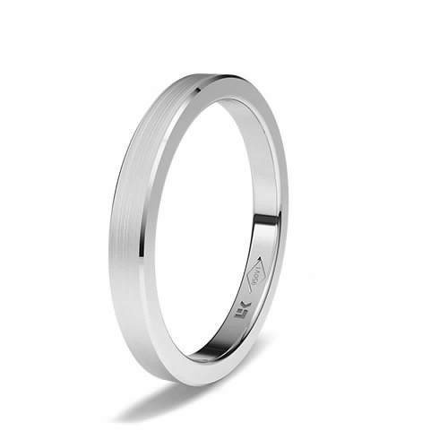 Alianza de platino forma rectangular estandar