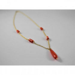 COLLAR ORO 18KT Y CORAL