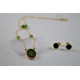 PENDIENTES DE ORO AMARILLO Y JADE